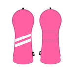 Personalized White Stripes Wood Head Cover With Your Logo And Name