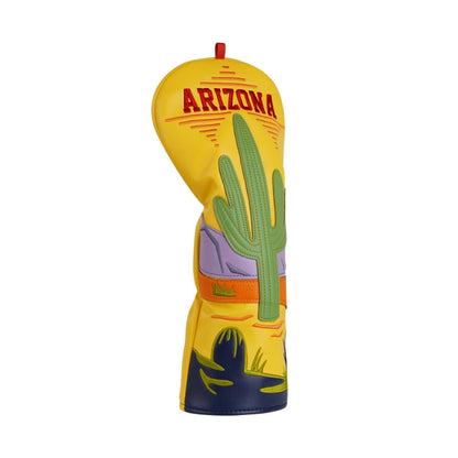 Arizona Saguaro Sunset Driver Cover