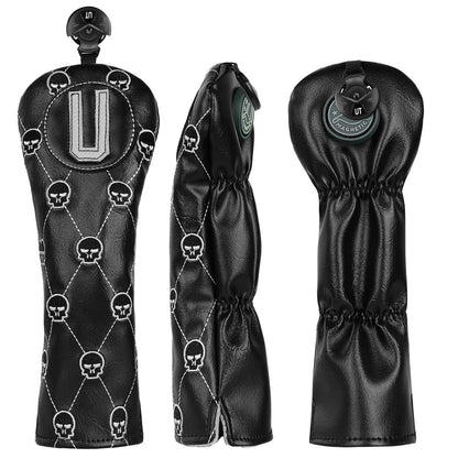 Black Skull Driver Head Cover Set