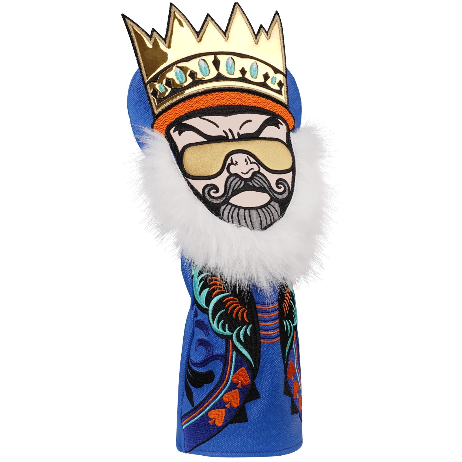King of Golden Sunglasses Golf Headcover Set