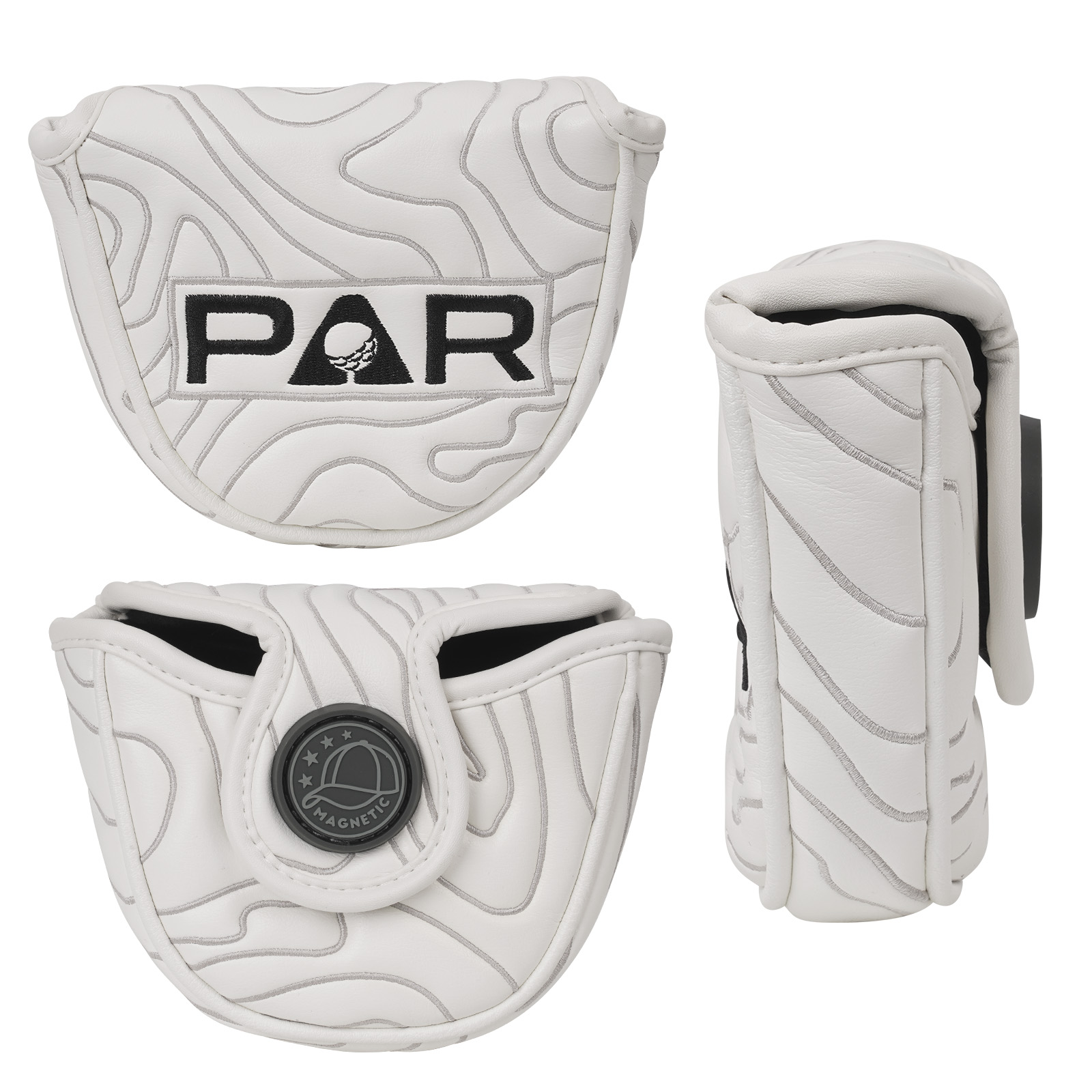 White PAR Mallet Putter Head Cover