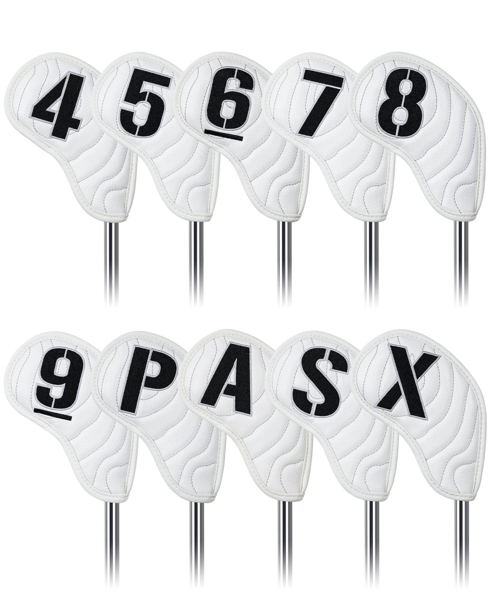 White Map Texture Iron Cover 10pcs£¨4-9,P,A,S,X£©