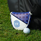 Blue Plaid Mosquito Coil Mallet Putter Cover