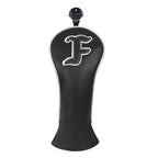Black Silver Piping Driver Head Cover Set