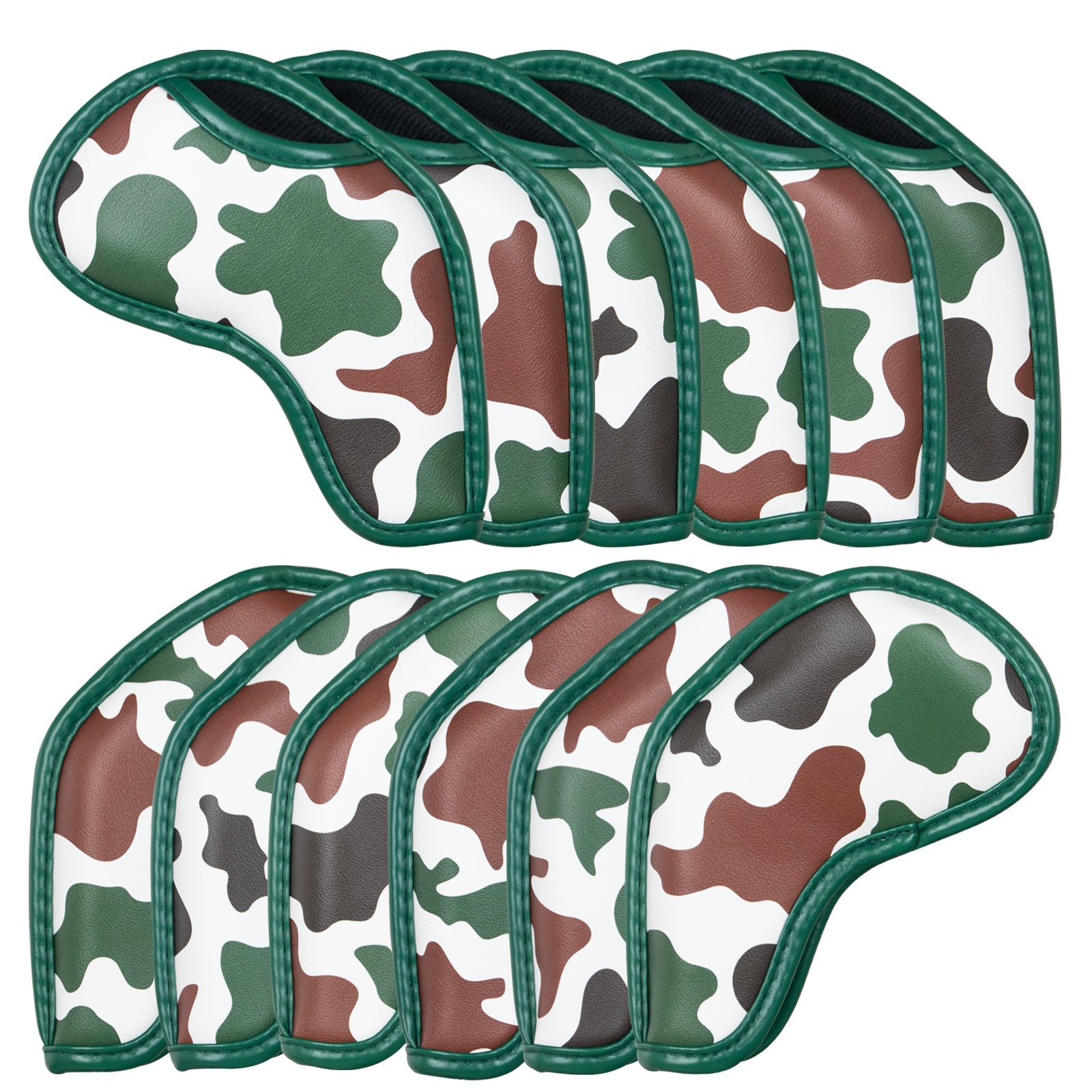 Camouflage Golf Iron Head Cover Set