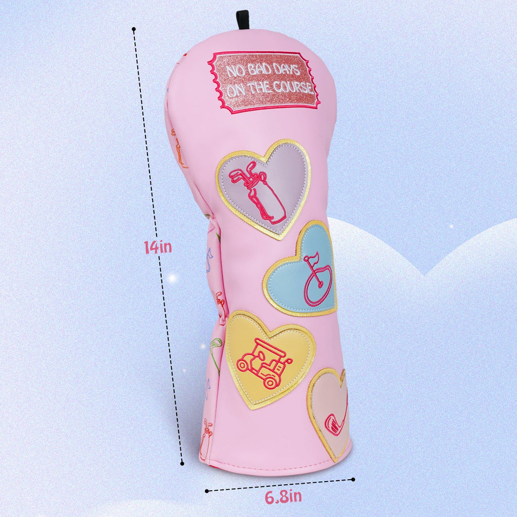 Pink Candy Color Driver Golf Headcover