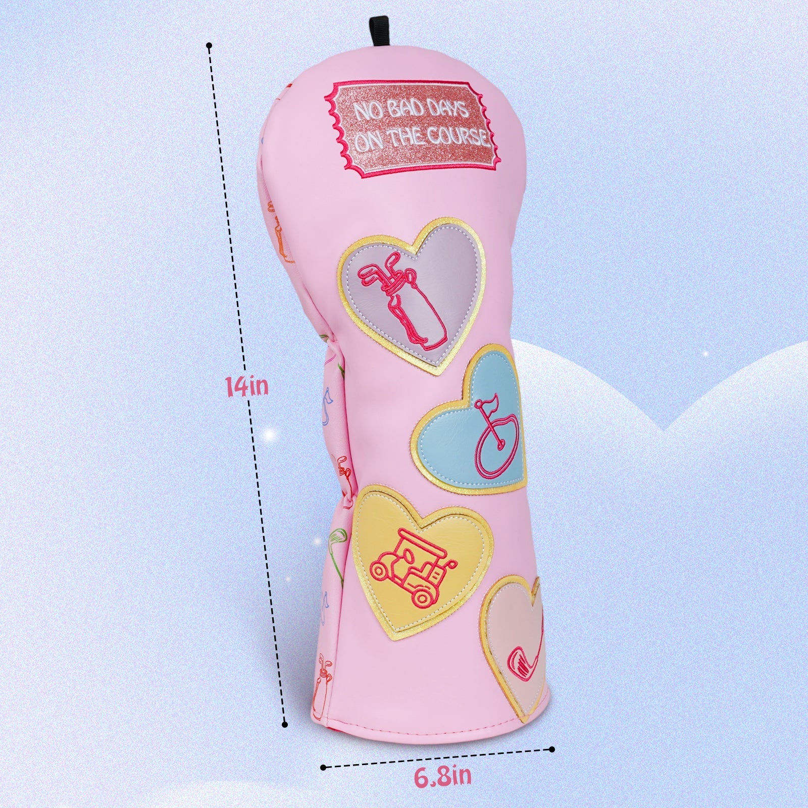 Pink Candy Color Driver Golf Headcover