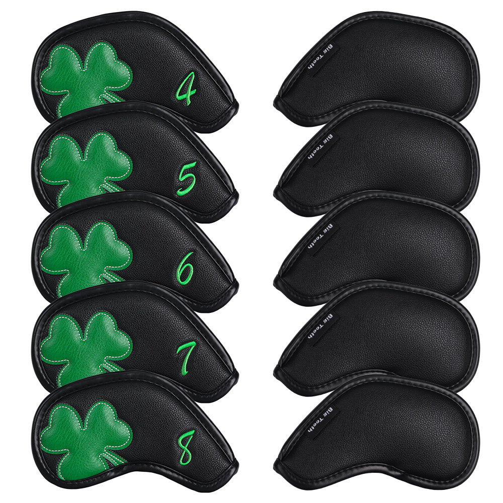 Green Clover Patch Iron Golf Head Cover