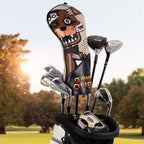 Brown Teddy Bear Embroidery Driver Fairway Hybrid Head Cover