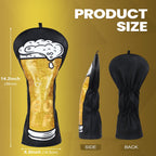 Black Beer Driver Head Cover