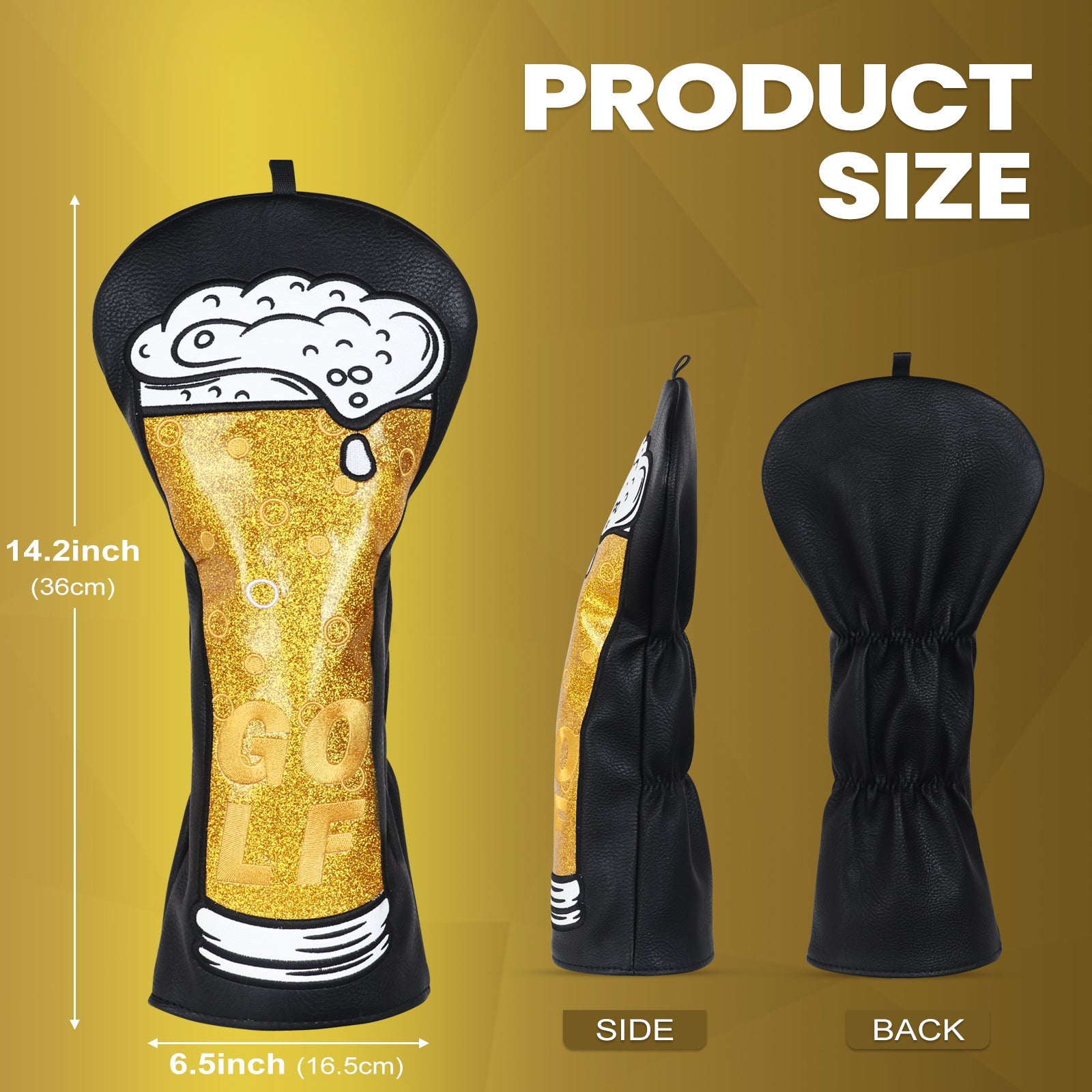 Black Beer Driver Head Cover