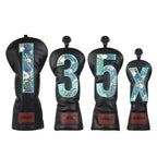 Black BIRDIE Driver Head Cover Set