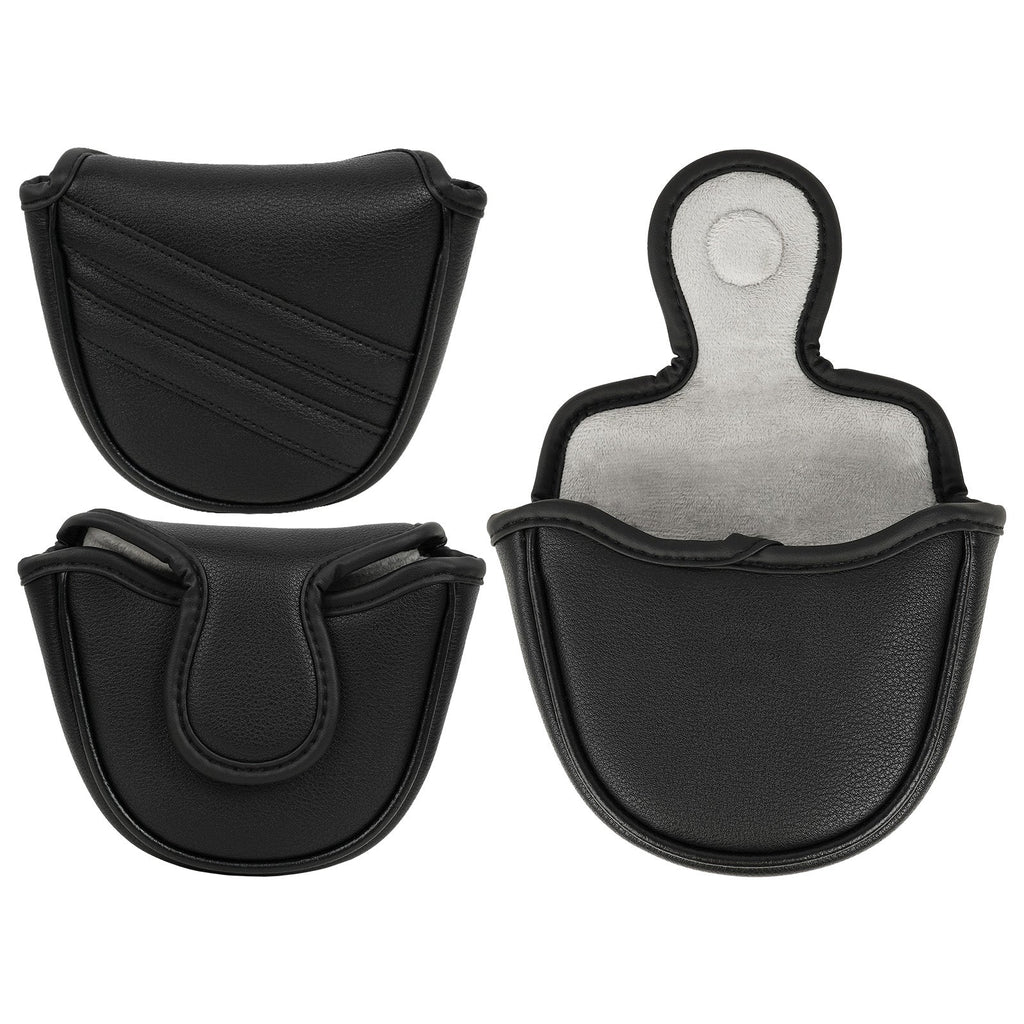 Black Strip PU Mallet Putter Head Cover