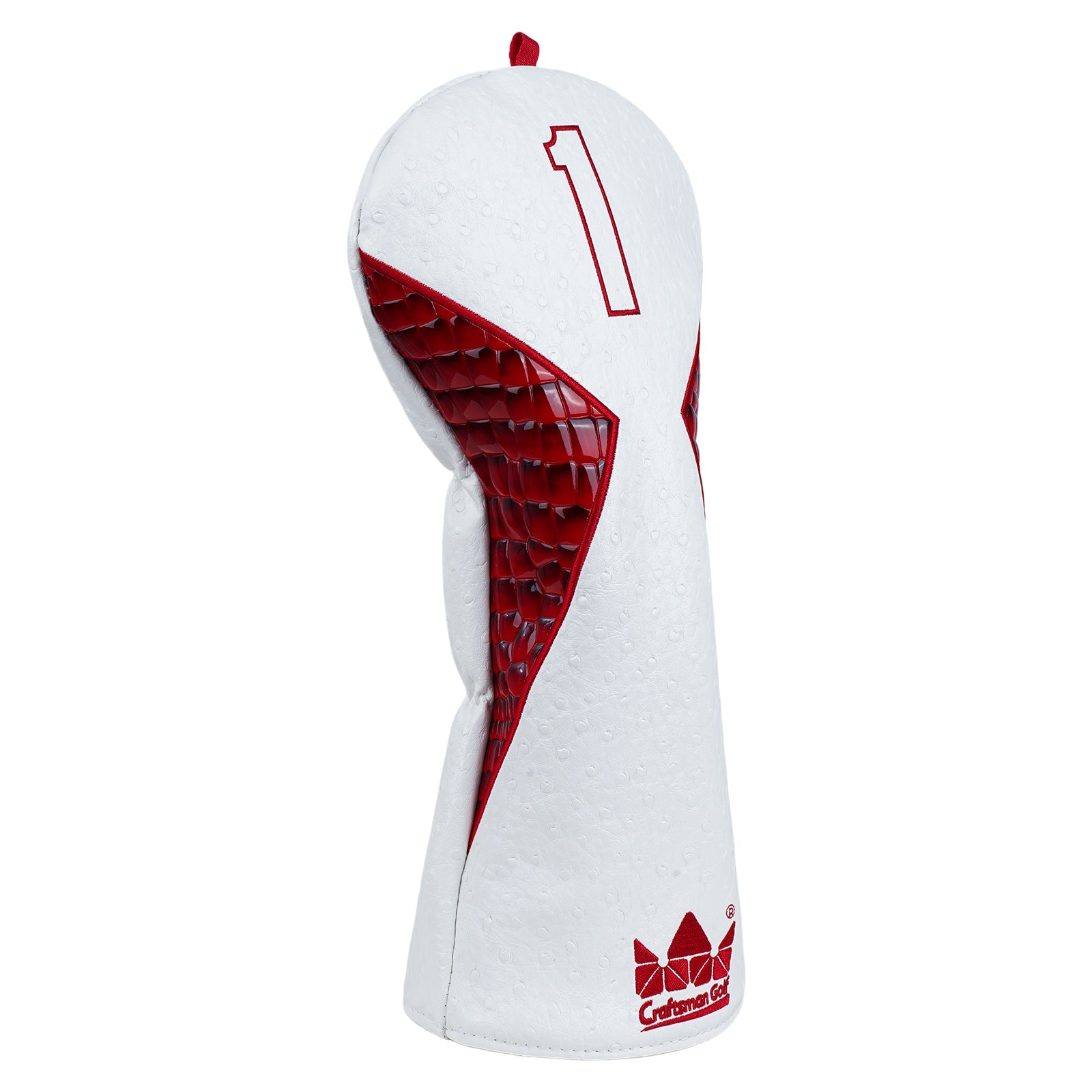 Ostrich Bottom Crocodile  Pattern Patch Driver Golf Headcover