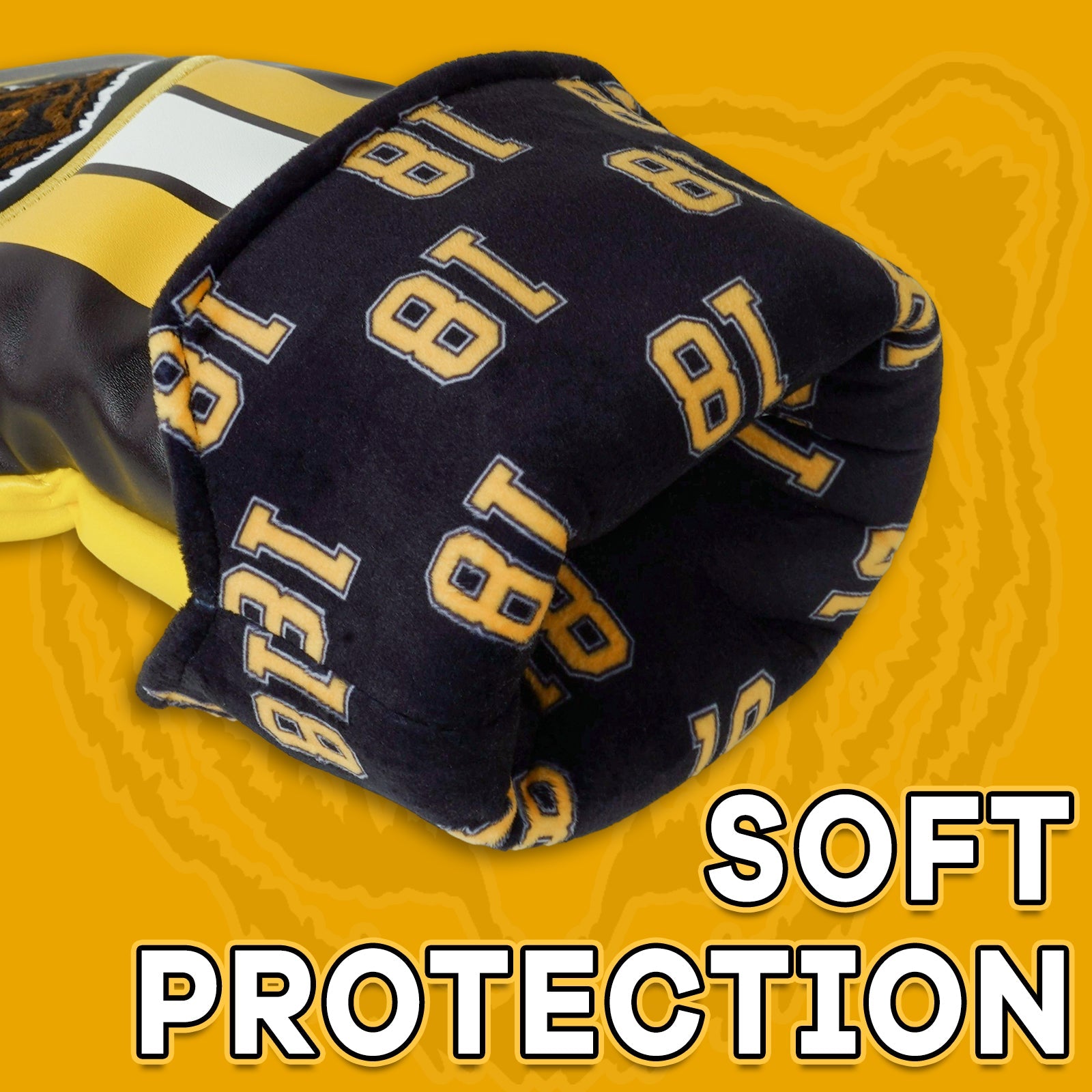 Black Boston Brown Bear Driver Head Cover