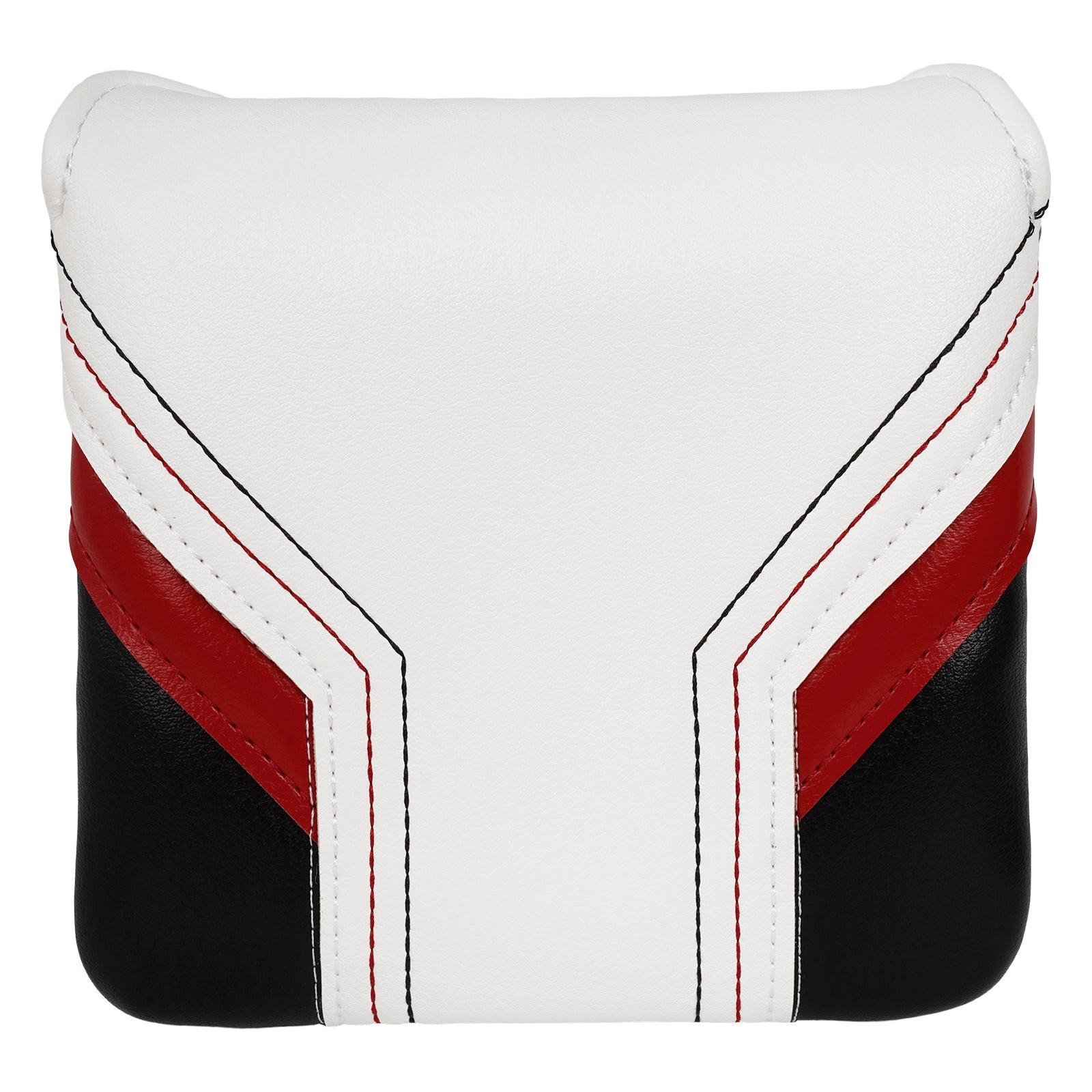 Black Background Red and White Golf Putter Cover