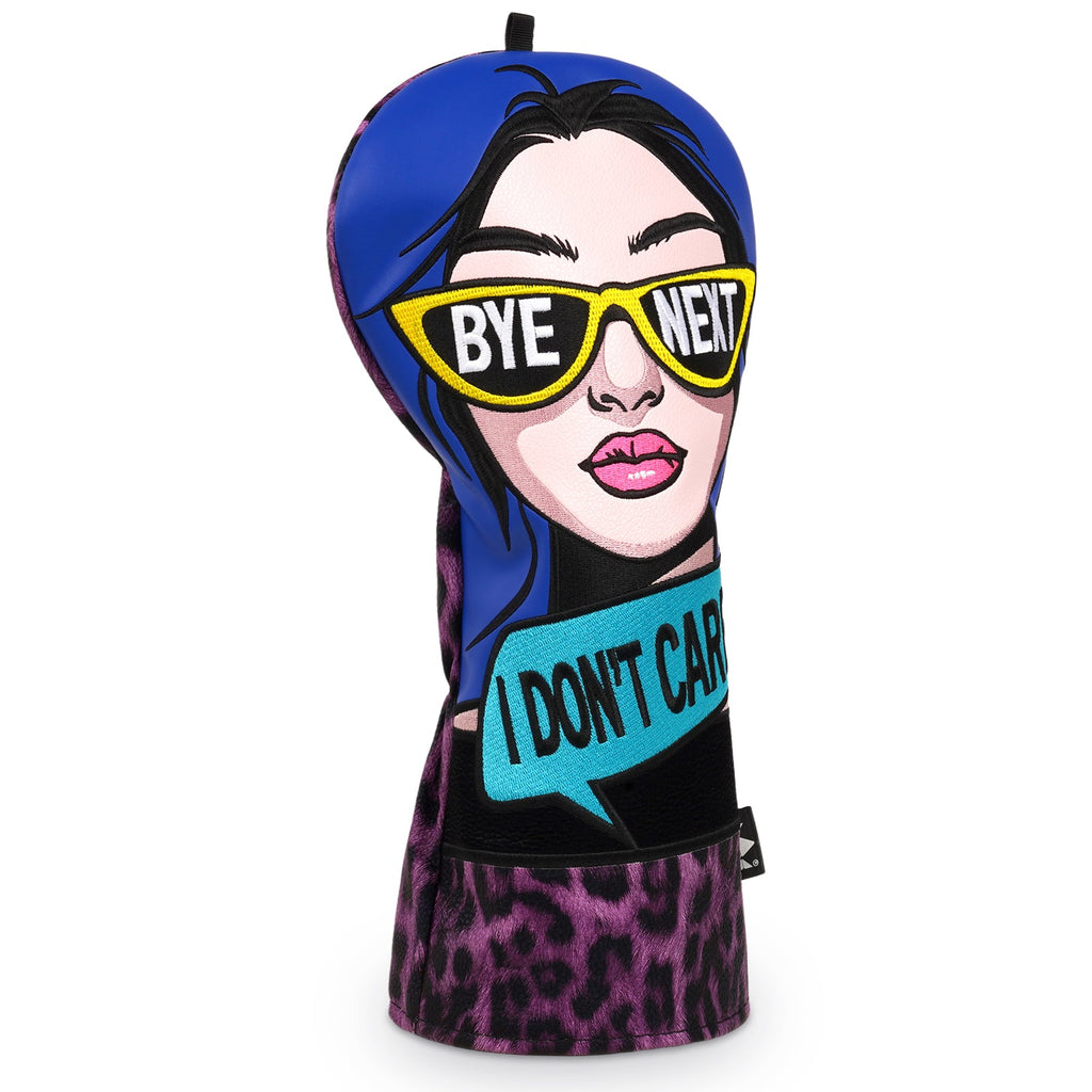 Leopard-print Lady with Sunglasses Driver Golf Headcover