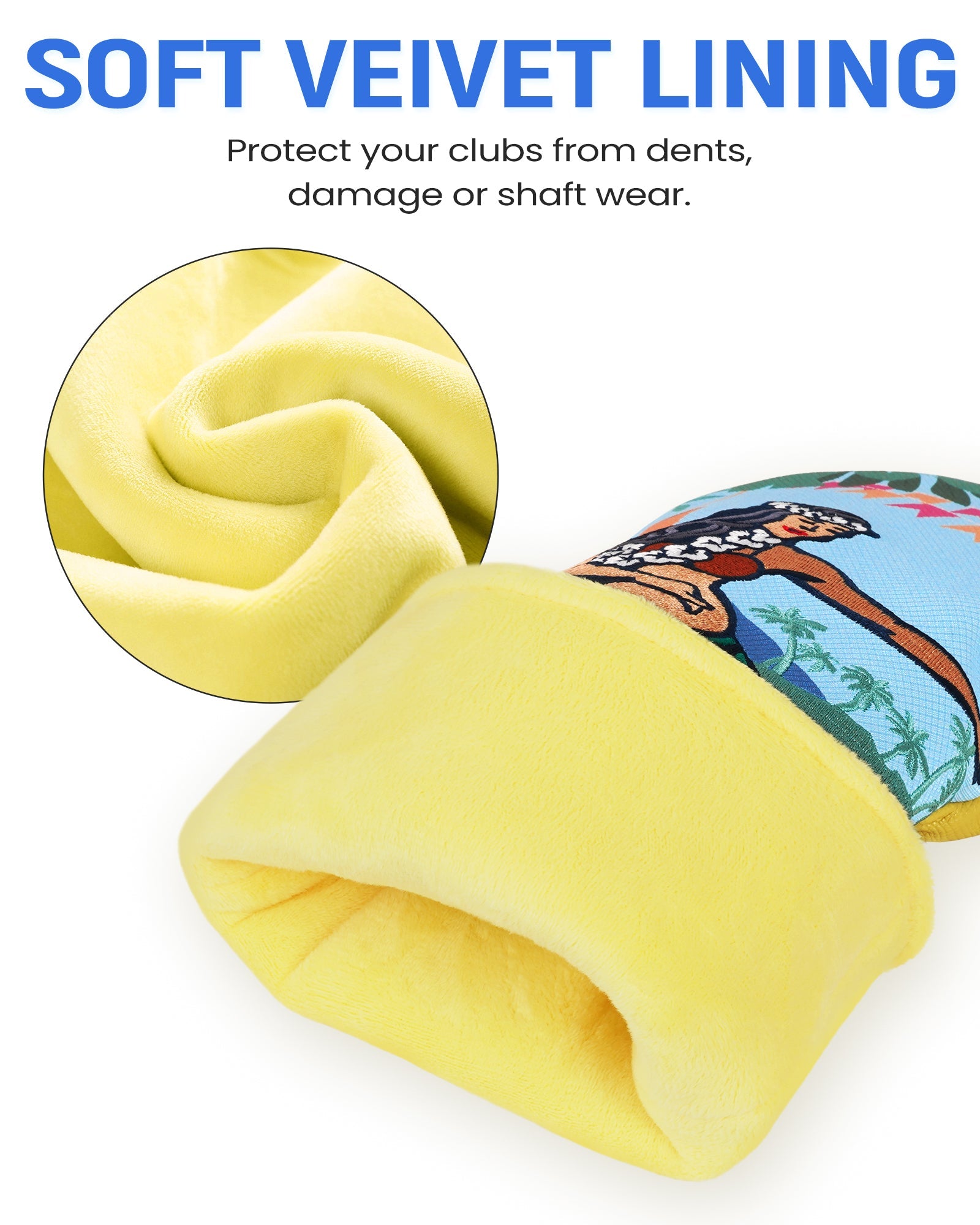 Hawaiian Hula Girl Driver Golf Head Cover