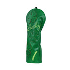 Lucky Four-leaf Clover Pu Leather Driver Cover