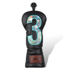 Black BIRDIE Driver Head Cover Set