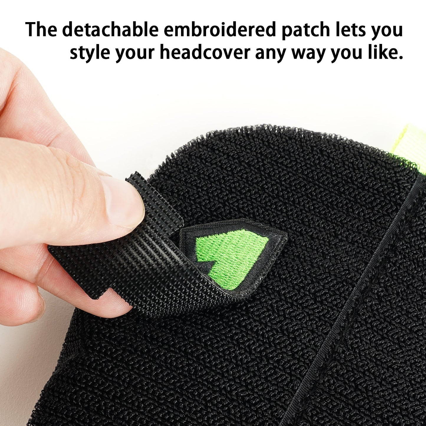 Hook-and-loop Embroidered Patches Driver Head Cover
