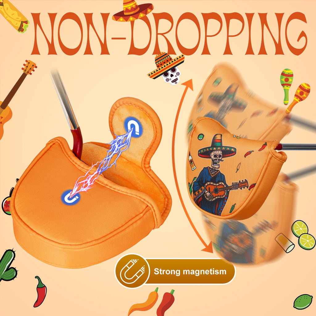 Orange Guitar Mallet Putter Head Cover