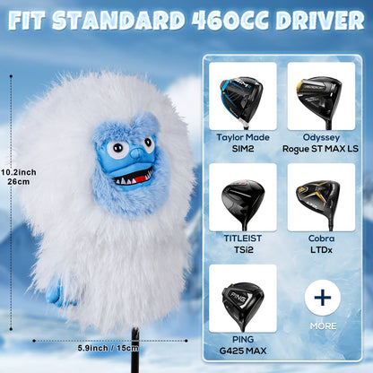 Abominable Snow Monster Plush Driver Head Cover