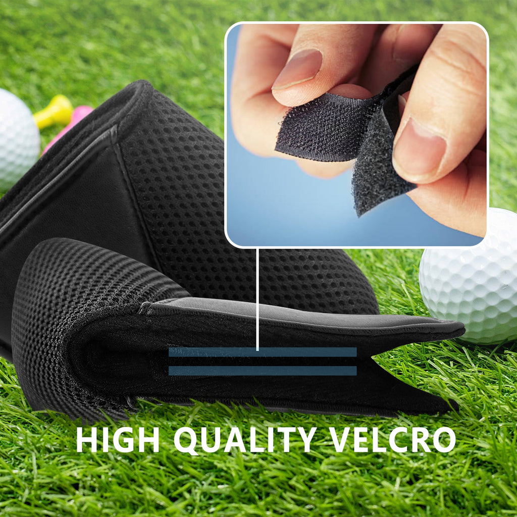 Black Mesh Splicing Blade Putter Headcover