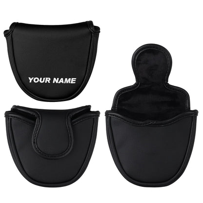 Custom Mallet Putter Head Cover with Your Name