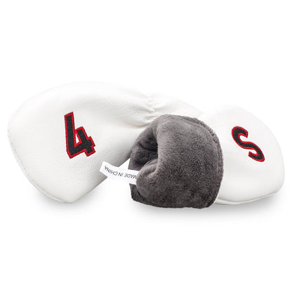 White Embroidery Numbers Iron Headcover set 10Pcs