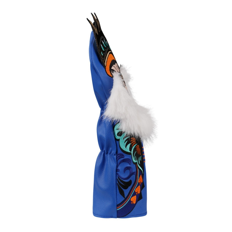 Majestic Bearded King with Crown Driver Head Cover