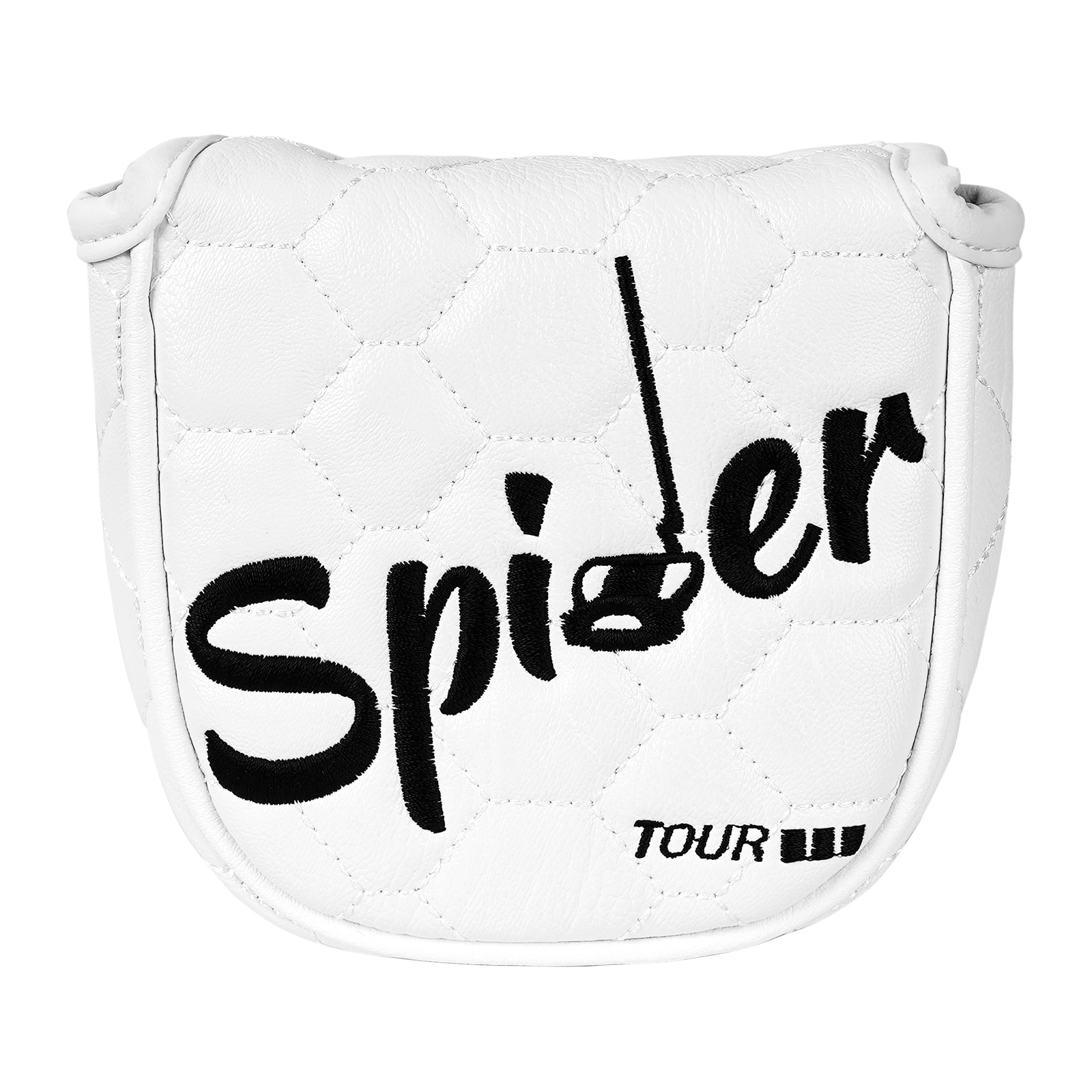 White PU Spider Square Putter Head Cover