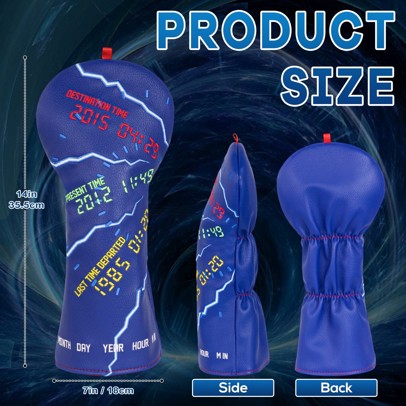 Back to the Future Dening Time Machine Driver Head Cover