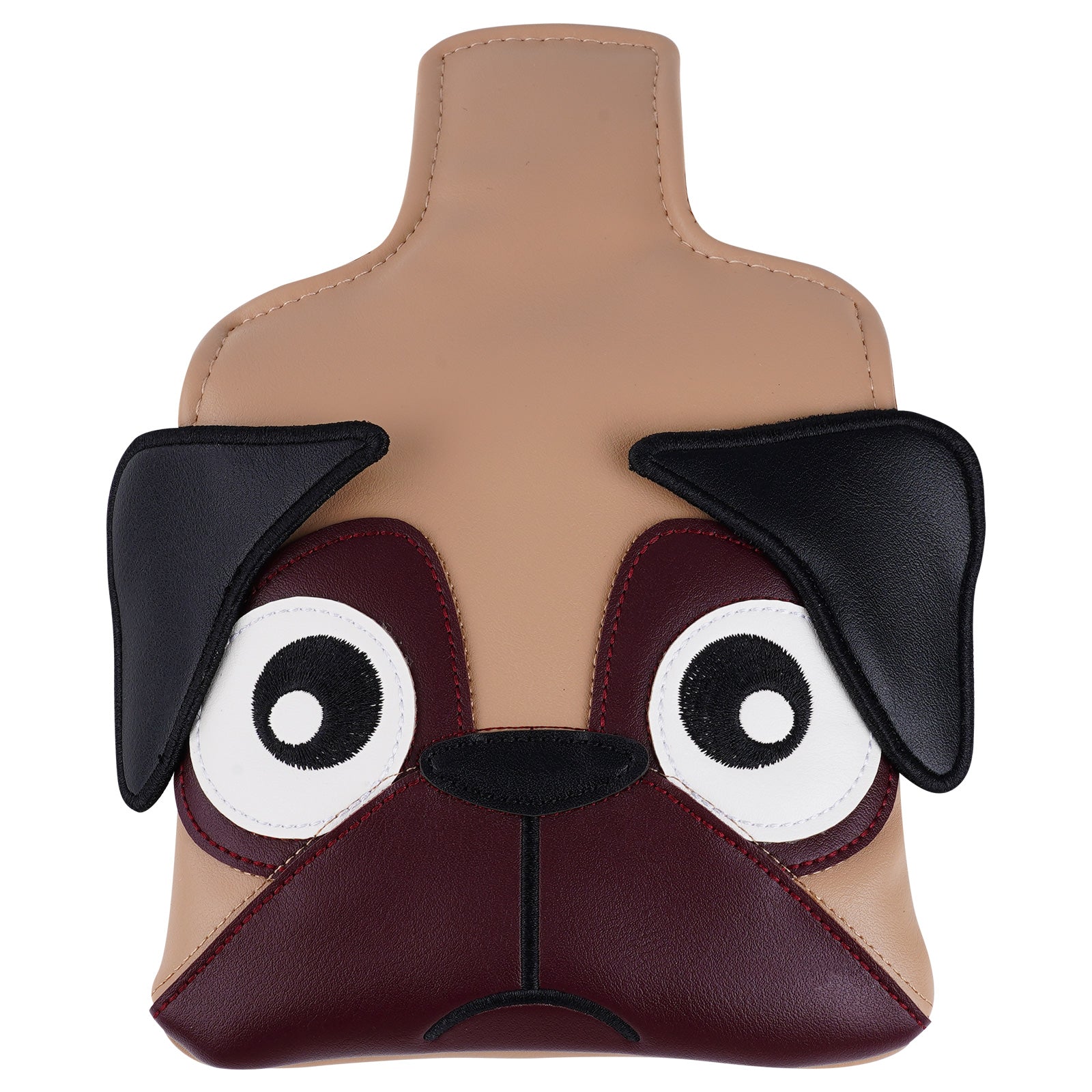 Brown Pug Square Putter Head Cover