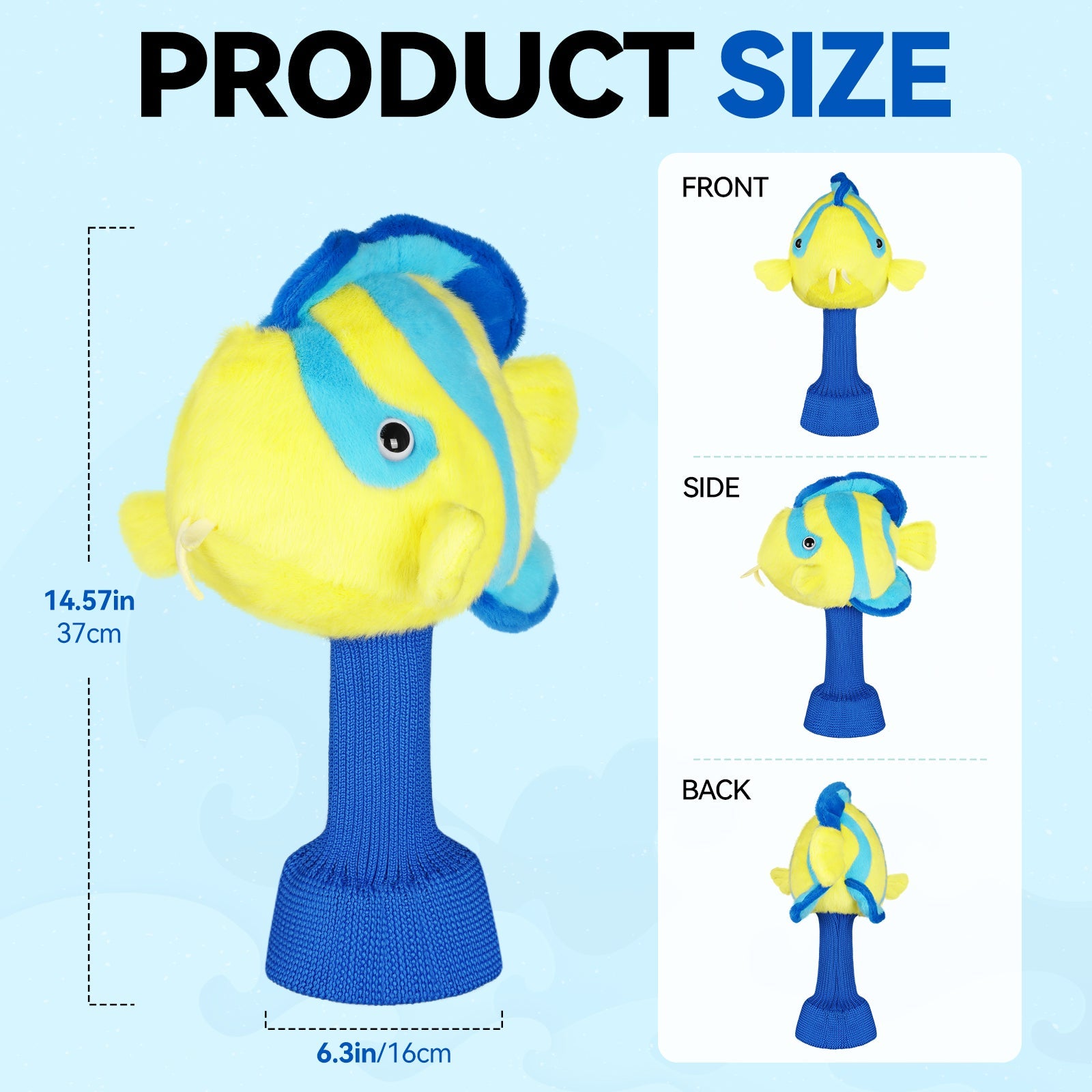 Blue Angelfish Animal Golf Headcover