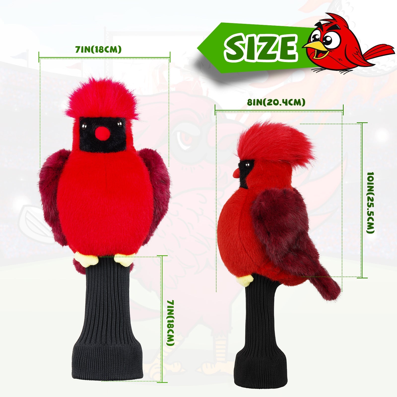 Red-haired Bird Animal Golf Headcover