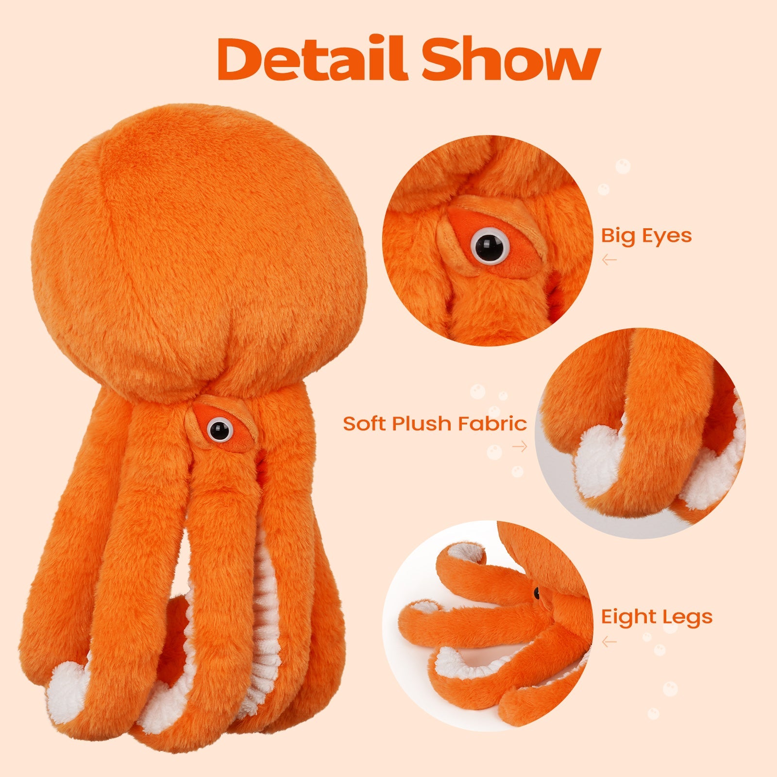 Funny Orange Octopus Driver Headcover