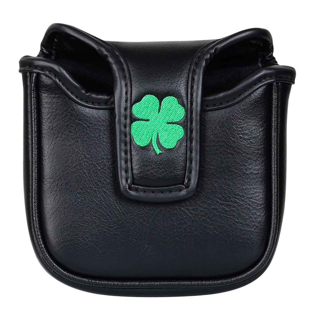 Black Green Luck Leaf Mallet Putter Head Cover