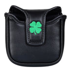 Black Green Luck Leaf Mallet Putter Head Cover