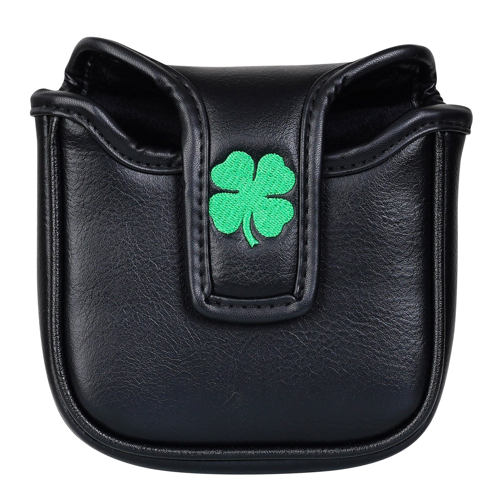 Black Green Luck Leaf Mallet Putter Head Cover