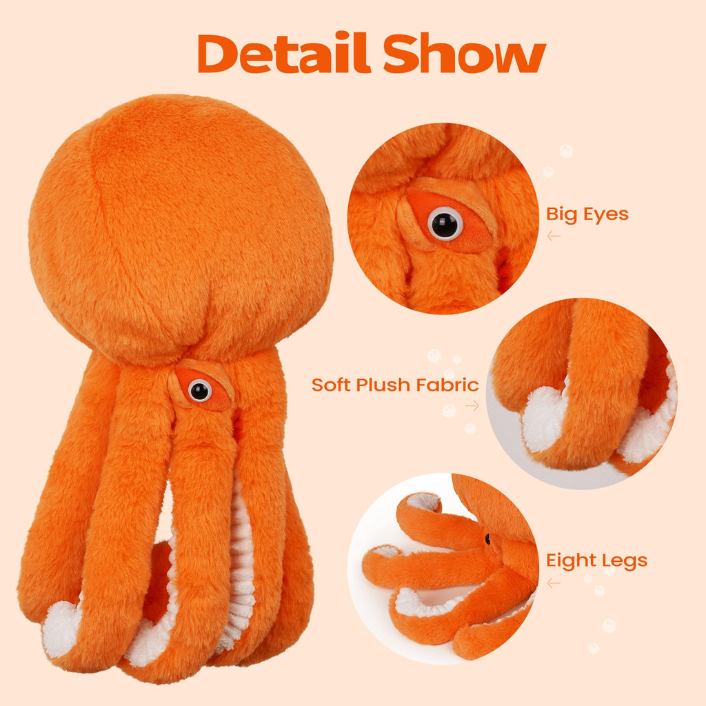 Funny Orange Octopus Driver Head Cover