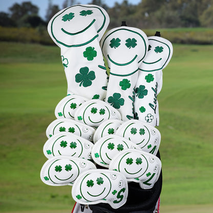 Green Smile Wood Head Cover Set