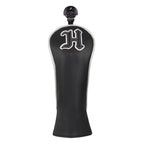 Black Silver Piping Driver Head Cover Set