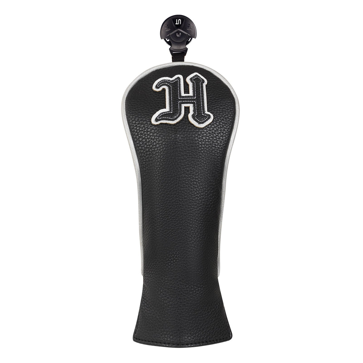 Black Silver Piping Driver Head Cover Set