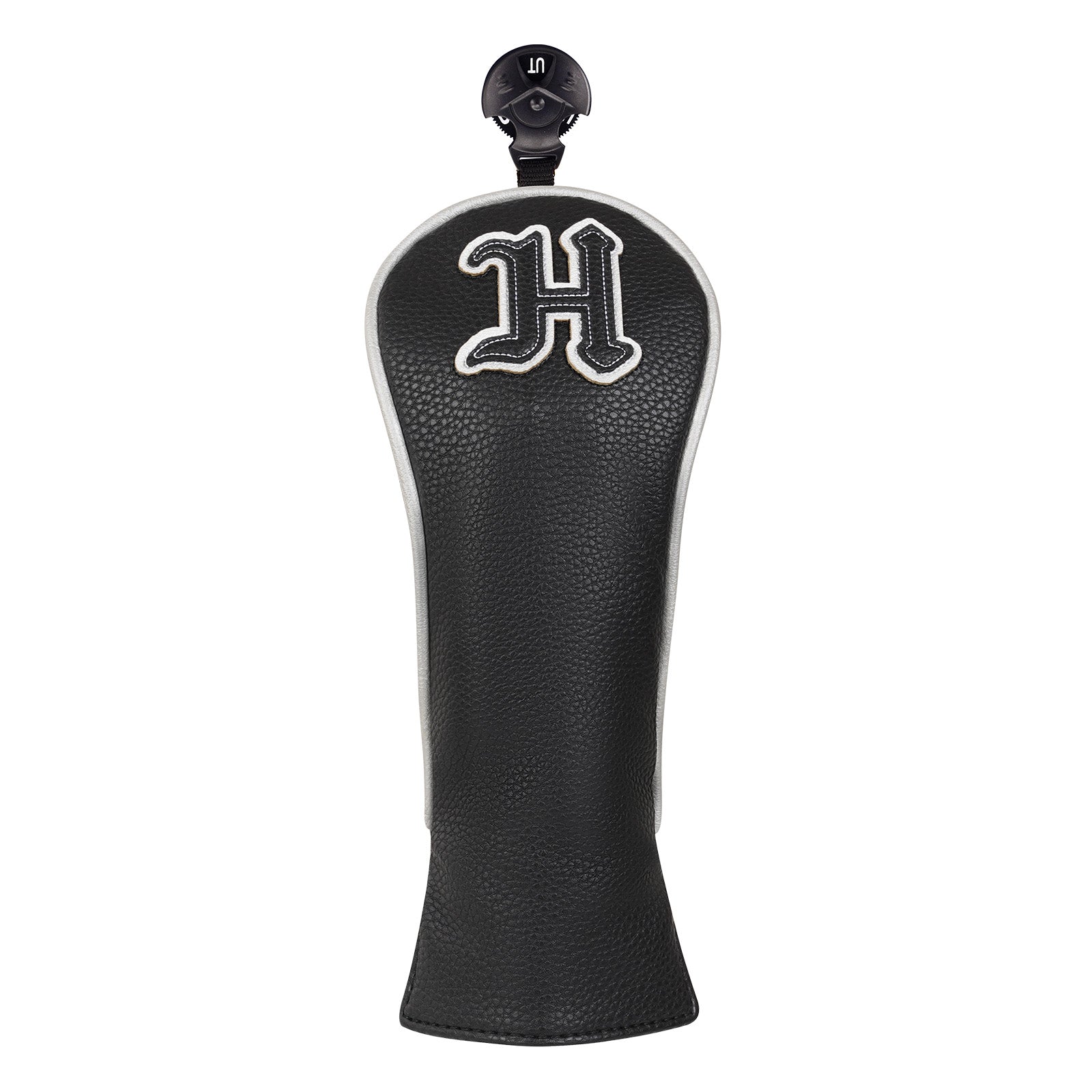 Black Silver Piping Driver Head Cover Set