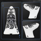 Spade Ace ♠ Golf Club Wood Headcover Set (Driver, Fairway, Utiliy/Hybrid)