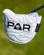 White Map Pattern PAR Patch Golf Headcover Set