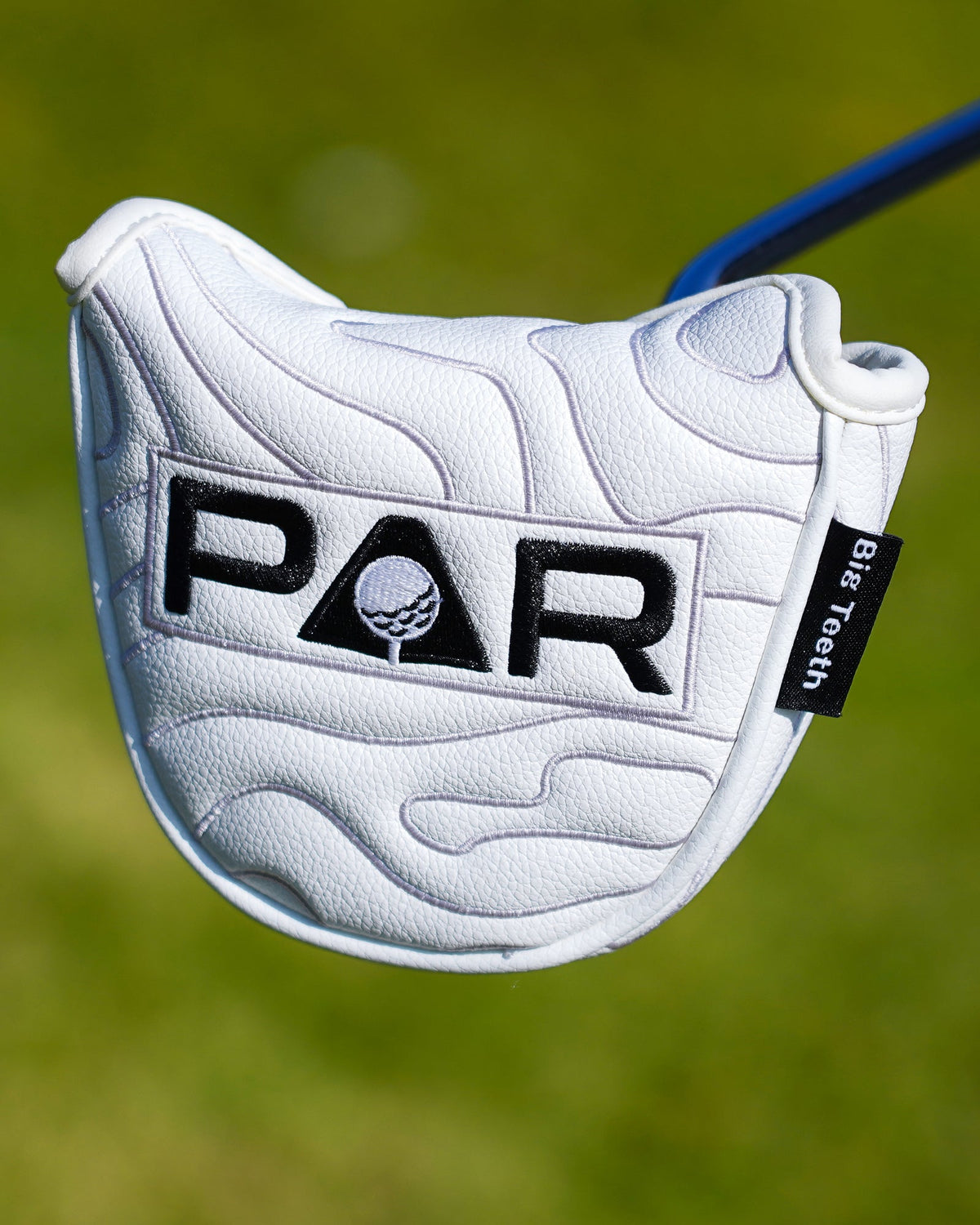 White Map Pattern PAR Patch Golf Headcover Set