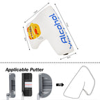 White PU Yellow Duck Mallet Blade Head Cover