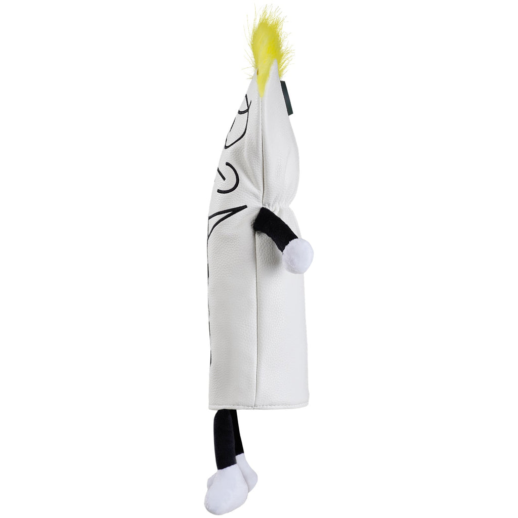 White Melancholy Boy Embroidered Wooden Head Cover Sets